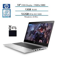 2019 Newest EliteBook 840 G6 14" FHD Notebook Business Laptop, 8th Gen Intel 4-Core i5-8265U up to 3.9GHz, 12GB RAM 512GB PCIe SSD, Fingerprint, Backlit Keyboard, Wins 10 Pro W/ Accessories