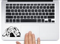 Bulldog Napping Cute car truck SUV laptop macbook mac pro mac air window decal sticker approx. 3.5 inches black