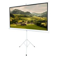ShowMaven 80 inch 16:9 Matte White Home Theater Projection Projector Screen for Home Theater Outdoor Indoor Using