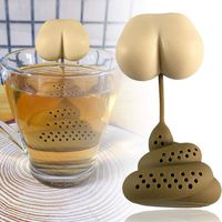 Xanam Creative Small Butt and Shit Shape Tea Leak Kitchen Tool Tea Ball Strainers