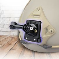 90 Degree Rotation Military Helmet Fixed Mount Base Adapter Bracket for Camera Camcorder