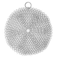 Efaithtek Cast Iron Cleaner -8x8 inch Large Premium 316L Stainless Steel Chainmail Scrubber