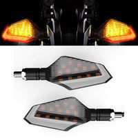 Cynemo Motorcycle Led Turn Signal Lights Blinkers Front Rear Indicators for Motorbike Yamaha Scooter Harley Cruiser Honda Kawasaki BMW Suzuki(1Pair,Pack of 2)