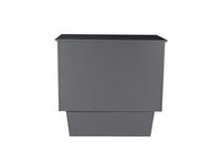 Atlantic Furniture Nantucket Murphy Bed Chest with Charging Station & Mattress, Twin, Grey