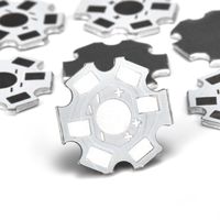 Chanzon 25pcs 1W 3W 5W LED Heat Sink (2 pin White) Aluminum Base Plate Panel PCB Circuit Board Substrate 20mm Star DIY Heatsink Cooling for COB High Power LED Chips Lamp Beads 1/3/5 Watt