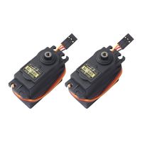 2pcs MG995 180°High Speed Torque Metal Gear Servo Motor Set Kit fit Boat/RC Helicopter/Airplane/Smart Car Robot/JR/Futaba
