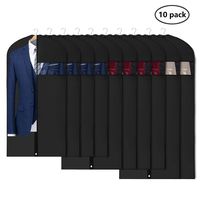 Univivi Garment Bags Lightweight Full Zipper Suit Bags (Set of 10) Hanging Dress Bag Washable Moth-Proof Dust Cover for Closet Clothes Storage -43/54/60inch