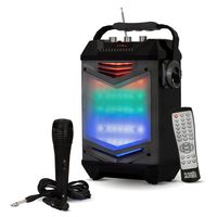 Acoustic Audio TG65GS Portable Bluetooth Speaker with LED Display Rechargeable Battery and Mic