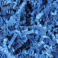 2 LB Royal Blue Crinkle Shred Gift Basket Shred Crinkle Paper Filler Bedding by COTU (32 oz)