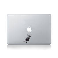 Banksy Girl Swinging Vinyl Decal for MacBook (13/15) or Laptop