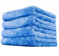 Microfiber Car Drying Towels, Norya Shop 4 Pack Professional Grade Super Absorbent Large Car Wash Towels Scratch Free Car Cleaning Towels Ultra Soft Auto Detailing Towels 12 inch X 28inch (Blue)