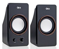 QFX CS-61 Amplified 2.0 USB Speakers - Black