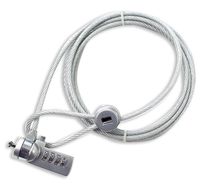 HAWK Computer Lock With 4 Digit Combination & Steel Cable - TZ7332