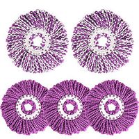 Household mop head, commercial durable soft microfiber mop cleaning cloth, universal replaceable circular rotating mop head, suitable for bedroom living room