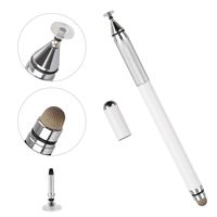 EEEKit Capacitive Stylus Pen, Silicon Disc and Fiber Tip 2 in 1 Series, Fine Point Stylus Tip, High Sensitivity Precision, Universal for ipad, iPhone and Kindle Other Touch Screens (White)