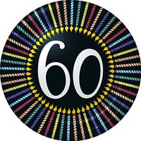 7 inch One More Candle 60th Birthday Disposable Paper Plates