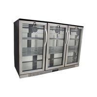 Procool Refrigeration 3-door Glass Front Stainless Steel Back Bar Cooler; 54" Wide, Counter Height Refrigerator