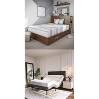 Vibe 12-Inch Gel Memory Foam Mattress with Vibe Adjustable Base, King