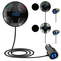 CactusAngui Car Charger BC29B Bluetooth Car Kit Hands-free FM Transmitter MP3 Player Dual USB Charger