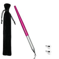 Ciscle Disc Stylus Precise Disc Styli with 2 Replacement Disc Tips for Capacitive Touch Screen iPads, Tablets, iPhones, Samsung Galaxy Note/Tab and More (Pink)