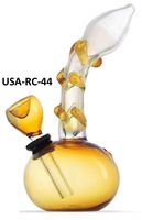 USA-RC-44 : Glass Big Chamber Water Bub 5.5 Inch Golden : GB