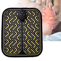 Lzour EMS Foot Massage Mat, Folding Portable Electric Massage Mat for The Body, Relieve Muscle Pain, Reduce Fatigue