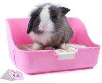 Mkono Rabbit Cage Litter Box Potty Trainer for Adult Guinea Pig Ferret Small Animals, 11 Inches (Random Color)
