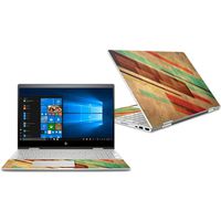 MightySkins Skin Compatible with HP Envy x360 Convertible 15" (2018) - Abstract Wood | Protective, Durable, and Unique Vinyl Decal wrap Cover | Easy to Apply, Remove | Made in The USA