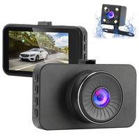 Dual Dash Cam Front and Rear 1080P Full HD Car DVR Dashboard Camera Recorder with Night Vision Car Driving Recorder, 3 inch IPS Screen, 170 Super Wide Angle, G Sensor, Parking Monitor, Motion Detectio