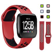 Lintelek Silicone Replacement Bands Compatible with Fitbit Versa, Eco-Friendly Wristband,Breathable Washable Soft Stylish Strap, Quick Drying for 5.5-8.5 Inches Wrist, Kids Woman Man