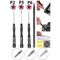 Pentalobe Screwdriver Set - Professional Mac Tool Kit with P2, P5, P6 Precision 5-Point Star Screwdrivers - Easily Open and Repair MacBook Pro, Air and iPhone 4s to 7 Plus