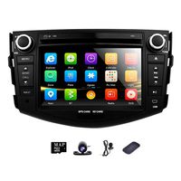 GPS Car Radio DVD in Dash Stereo Navigation for Toyota Rav4 2006 2007 2008 2009 2010 2011 2012 7 Inch Touch Screen Head Unit with Backup Camera Steering Wheel Control BT AM FM SD USB AUX Input