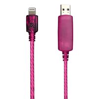 Pilot Electronics EL-1402P Electroluminescent V2 Charge/Sync iPhone 5 Cable, Pink
