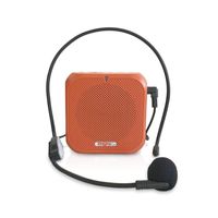 Longjoy LV-K400 Multiple Function Mini Voice Amplifier, Portable Speaker, use with TF Card, USB Drive, be Applicable on Coaches, Tour Guides, Speech, and PC Speaker(Orange)