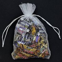 30 Organza White Gift Party Favor Fabric Birthday Treat Goody Bag 5.5" By 9"