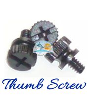 10 Pack -Thumb Screws 6-32 x 5mm Knurled Phillips Head Nylon Plastic PCI Slot Hard Drives Computer Case Screw