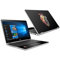 Mightyskins Skin Compatible with Hp Pavilion X360 15.6" (2018) - Spring Heart | Protective, Durable, and Unique Vinyl Decal Wrap Cover | Easy to Apply, Remove, and Change Styles | Made in The USA