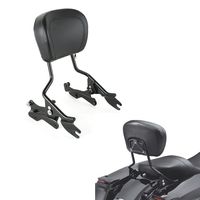 XMT-MOTO Black Detachables Sissy Bar Upright w/Pad +4-Point Docking Hardware Kit(Replace for Part Number 52300354) fits for Harley-Davidson Touring Models 2014-2020