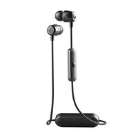 Skullcandy Jib Bluetooth Wireless In-Ear Earbuds with Microphone for Hands-Free Calls, 6-Hour Rechargeable Battery, Included Ear Gels for Noise Isolation, Black/Street