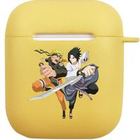 Phoetya Naruto Airpod Case, Portable & Protective Japanese Anime Airpods Skin Cover Case(Yellow)