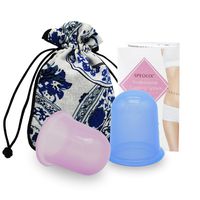 Timkdle Pack of 2 PCS Silicone Massage Therapy Set with Portable Package - Best for Reducing Muscle & Joint Pain, Shoulder & Back Pain, Knee Pain,Anti-Cellulite (Blue and Purple)