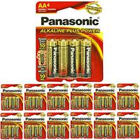48 Pc Panasonic AA-4 Alkaline Plus Batteries All Purpose Home Office Battery