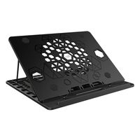 AICHESON Portable Laptop Stand, Adjustable Height 1.16 LB Ergonomic Ventilated Computer Stands Compatible with Apple MacBook, X5 Black