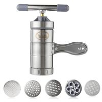 GGGarden Noodle Maker Manual Press Machine Pasta Spaghetti Fruit Juicer Stainless Steel - 5