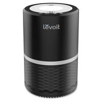 LEVOIT Air Purifier for Home Smokers Allergies and Pets Hair, True HEPA Filter, Quiet in Bedroom, Filtration System Cleaner Eliminators, Odor Smoke Dust Mold, Night Light, Black, 2-Yr Warranty,LV-H132