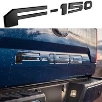 Tailgate Insert Letters for Ford F150 2018 2019 2020-3M Adhesive & 3D Raised Tailgate Decal Letters - Matte Black