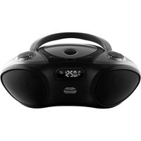 iLive Portable Bluetooth Cd Player & AM/FM Radio Tuner Mega Bass Reflex Stereo Sound System Plus 6ft Aux Cable to Connect Any iPod, iPhone or Mp3 Digital Audio Player