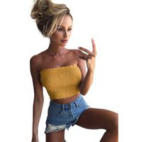 HunYUN Basic Women's Basic Strapless Tank Tops Women Strapless Elastic Boob Bandeau Tube Tops Bra Lingerie Breast Wrap