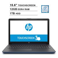 2019 HP Pavilion 15.6 Inch HD Touchscreen Laptop (8th Gen Intel Core i3-8130U up to 3.4GHz, 12GB DDR4 RAM, 1TB HDD, Intel UHD Graphics 620, WiFi, Bluetooth, Windows 10, Blue)