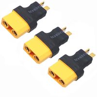 3PCS ShareGoo No Wires Female XT90 XT-90 Plug to Male Deans T Plug Adapter Connector Wireless Conversion for RC Lipo NiMH Battery Charger